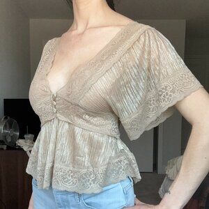 Flowy Lace Blouse